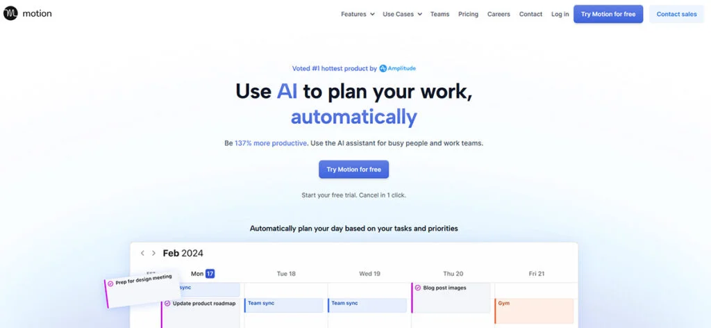 Motion AI Productivity Tool for Amazon Sellers