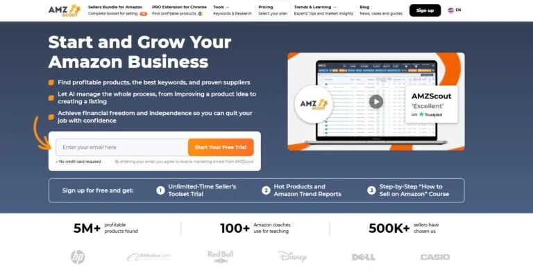 AMZScout Product Research tool for Amazon FBA