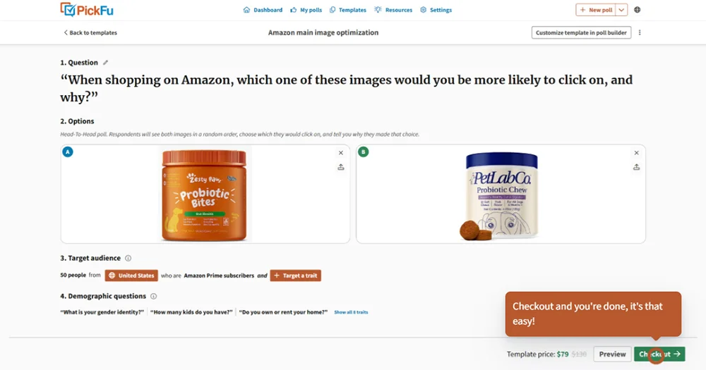 Amazon Product Image Split-Testing -  PickFu