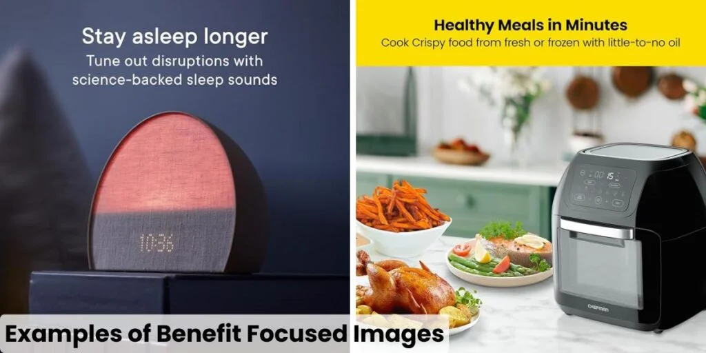 Benefit Focused Amazon Product Listing Image Examples