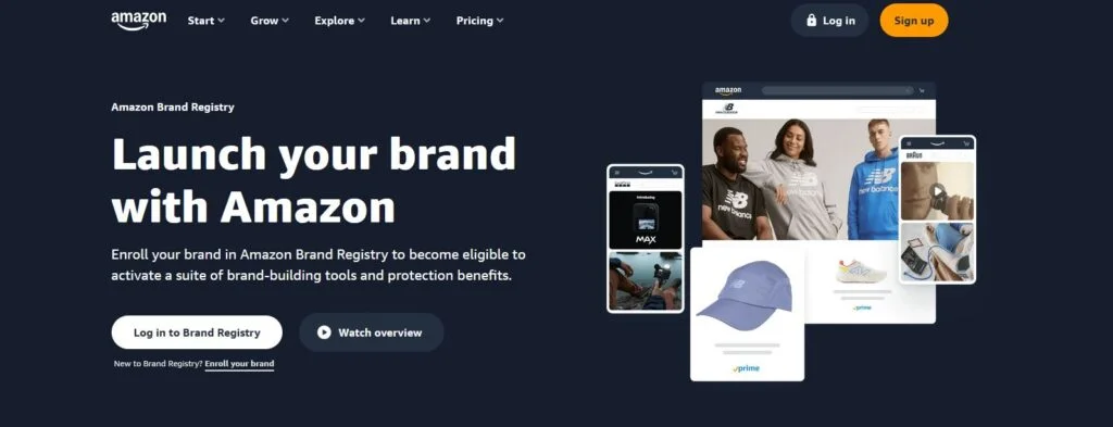 Amazon Brand Registry Homepage