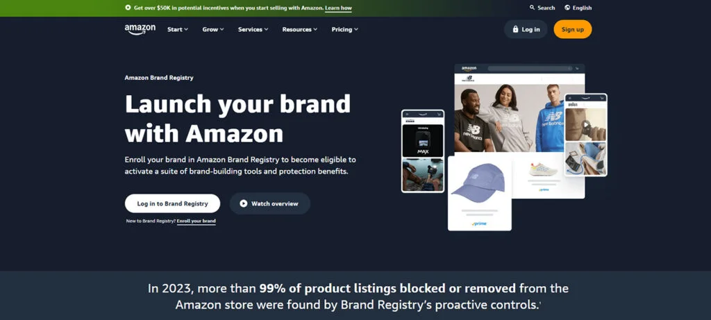 Brand Registry on Amazon Banner