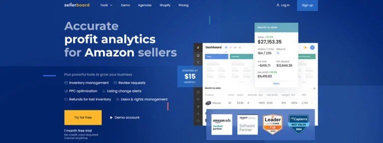 Tools for Amazon FBA Sellerboard Analytics
