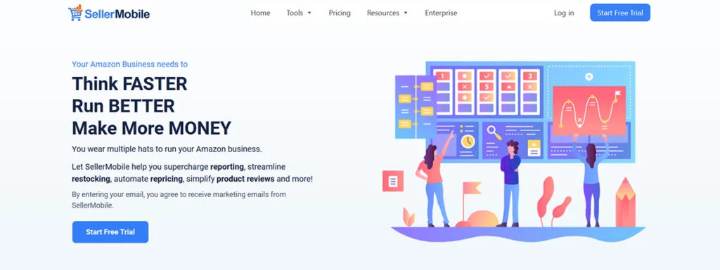 Sellermobile Amazon Analytics Tool Banner