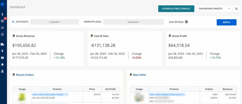 Sellermobile Desktop Dashboard