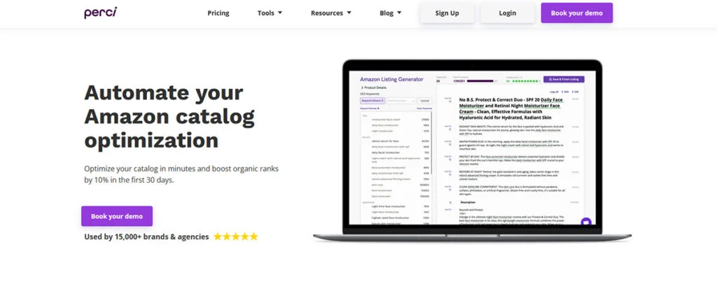 Perci AI Amazon Copywriter Tool