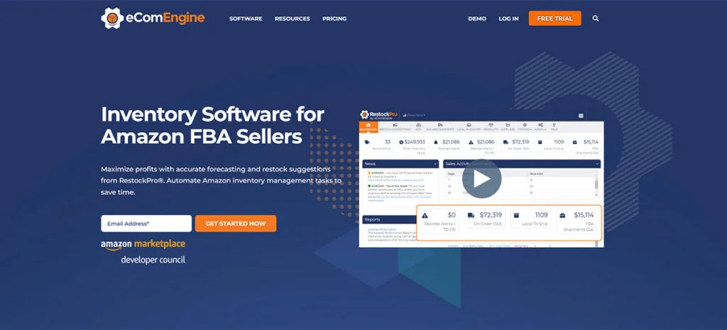 Restock Pro Amazon FBA Inventory Software Banner