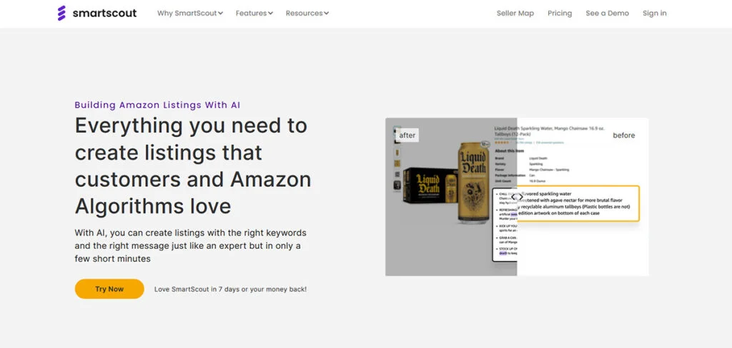 SmartScout Listing Software for Amazon