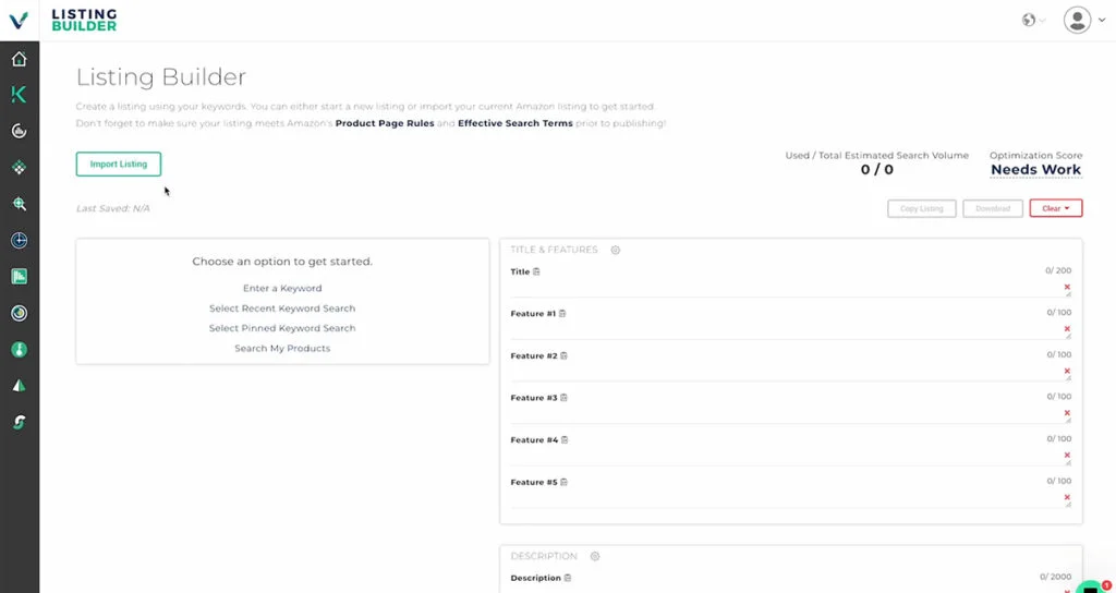Viral Launch Product Listing Builder Tool