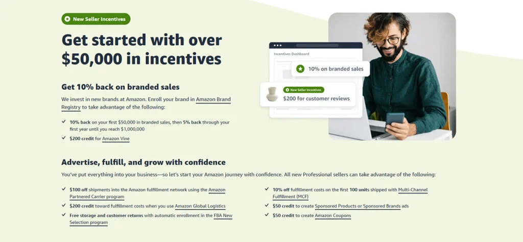 Amazon New Seller Incentives