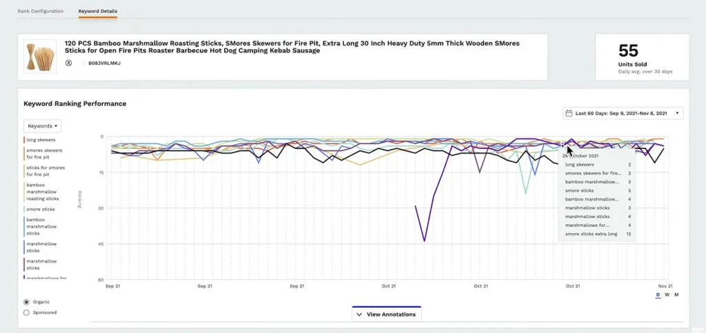 Jungle Scout - Organic Keyword Rank Tracker