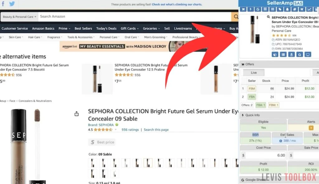 SellerAmp Desktop App Example