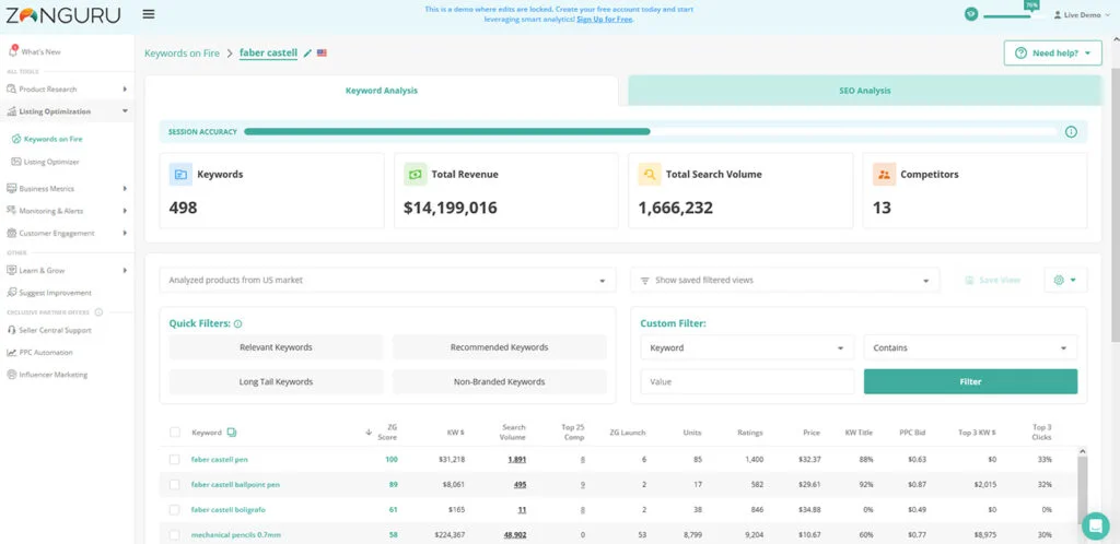 ZonGuru - Amazon SEO and Keyword Research Tool