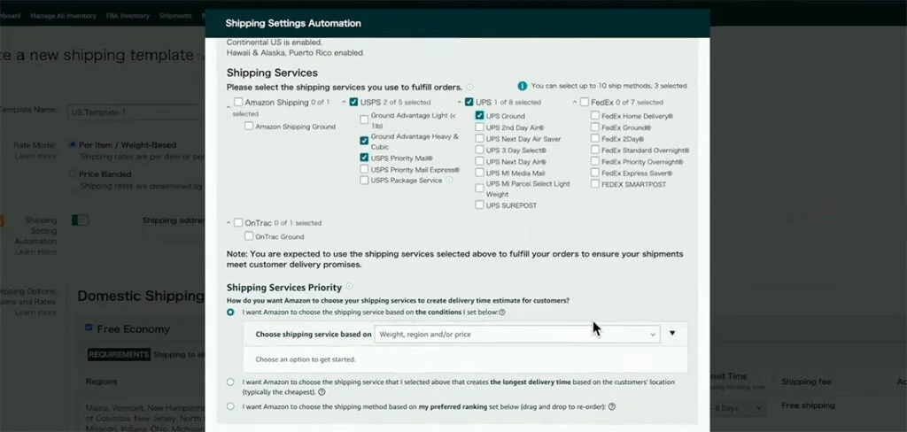 Fulfilled by Merchant Shipping Automation - Select Carriers