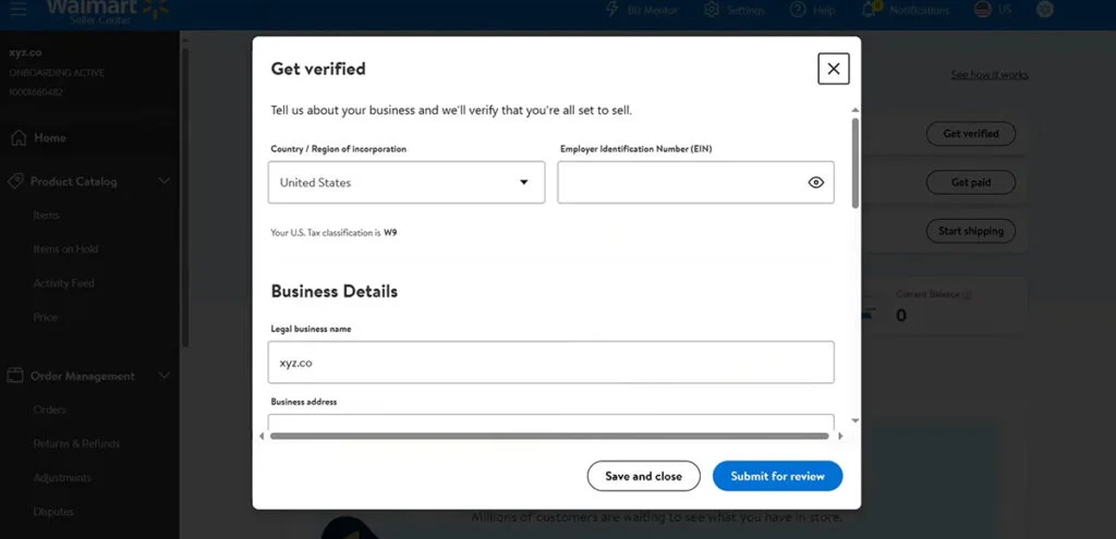 How to Sell on Walmart Marketplace - Business Information