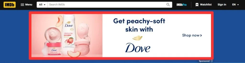 Amazon Display Ads Placements - IMDbs