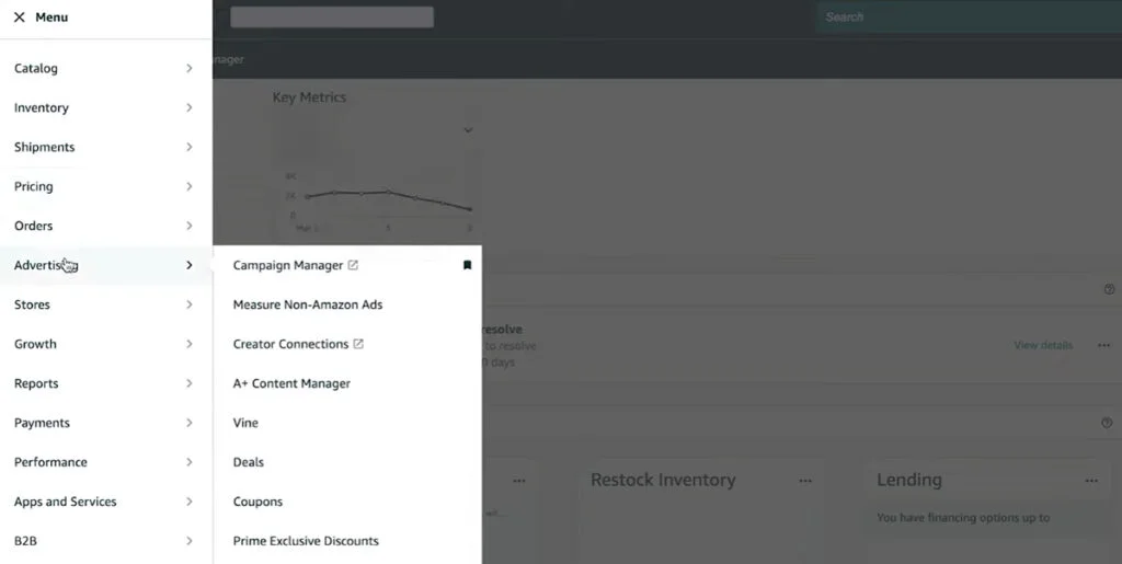 Amazon Seller Central Login - Advertising