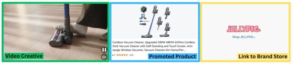 Elements of a Sponsored Brands Video Ad