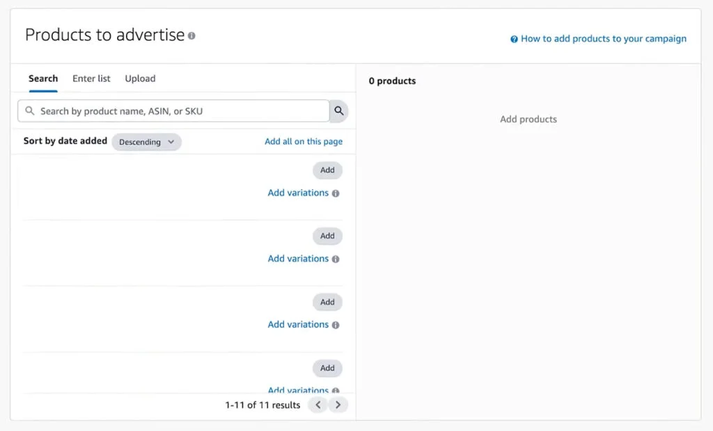 Sponsored Display Ads - Products to Advertise