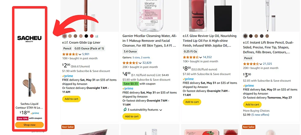 Sponsored Display Ads - Search Results Placements