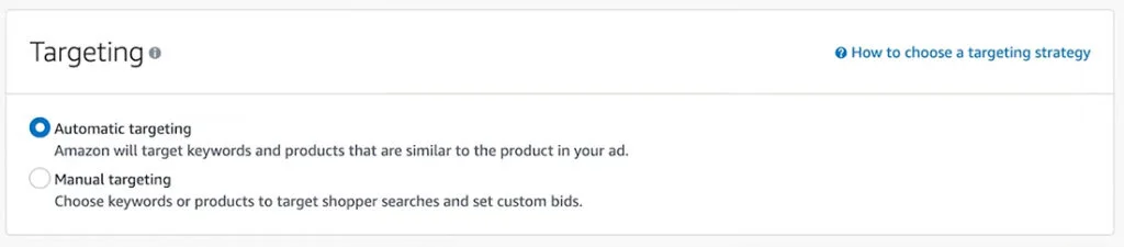 Amazon Sponsored Product Ads - Auto Targeting