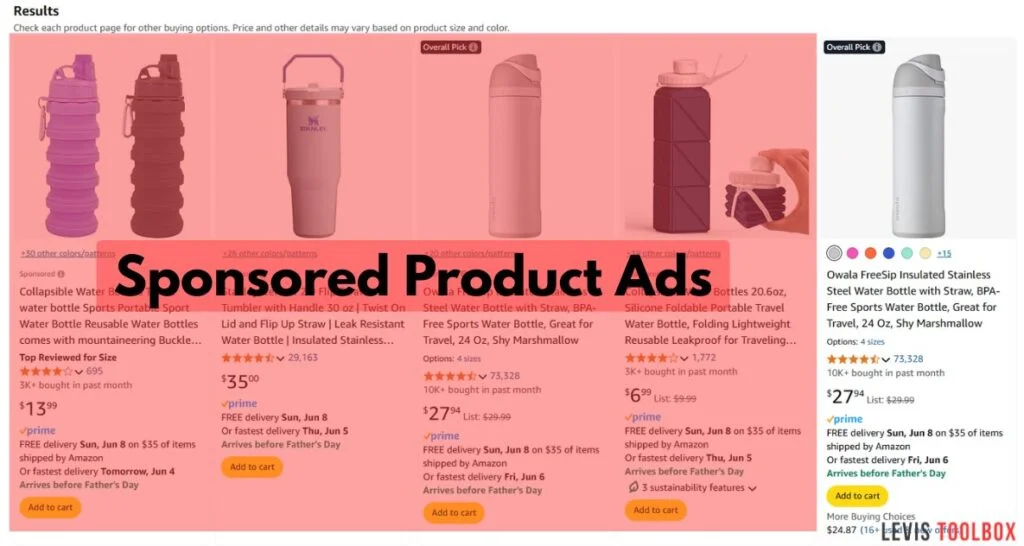 Amazon Sponsored Products - Search Results Placement