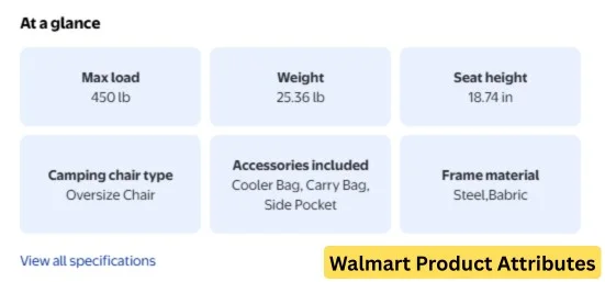 SEO for Walmart - Product Attributes