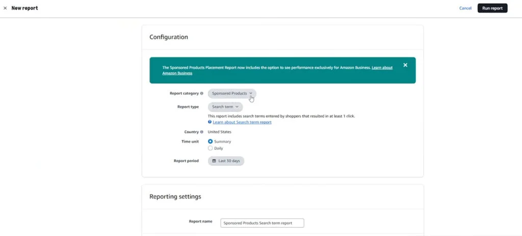 Where to Download the Sponsored Products Search Term Report