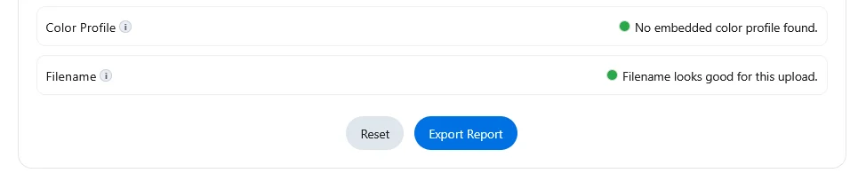 Amazon Image Checker Export Results Button