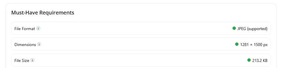Free Product Image Checker Tool - Main Requirements